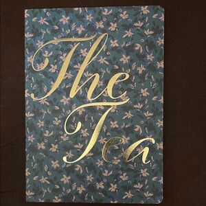 Floral Blue Notebook with Gold Accents